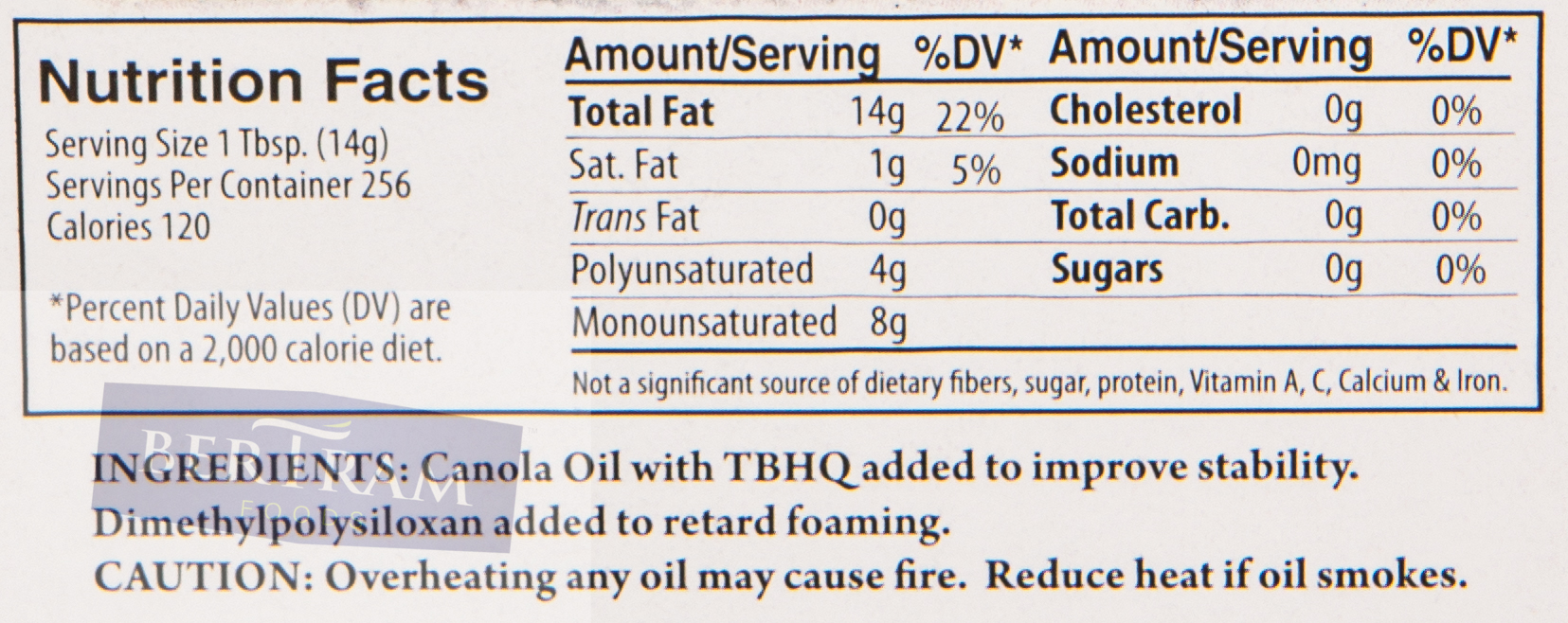 S Bertram CANOLA OIL 35 LB (USA)