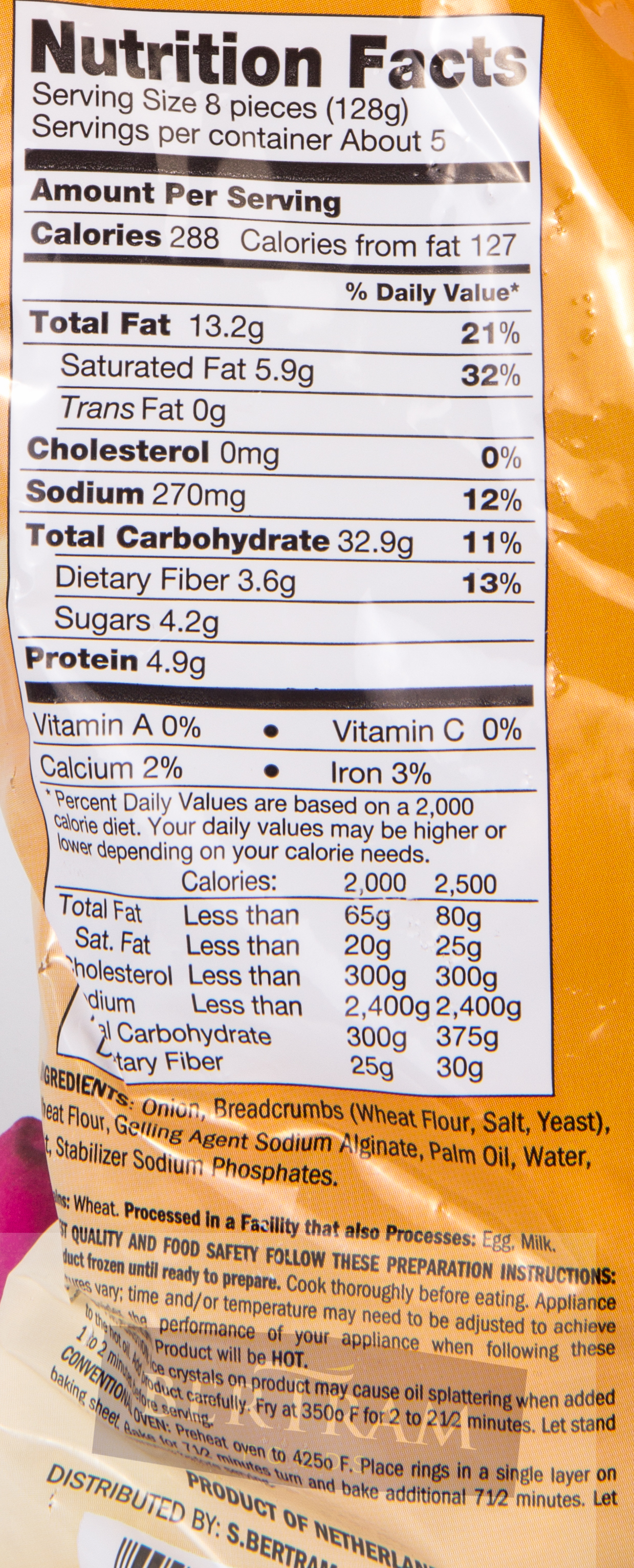 S Bertram ONION RINGS 12/24 OZ